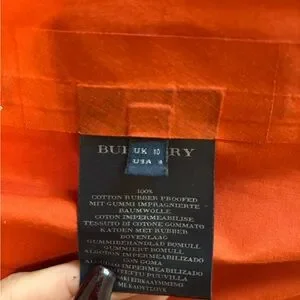 Burberry Jackets Coats Womens Orange Burberry Trench Coat